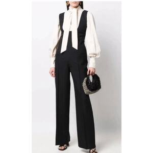 NWT Philosophy Di Lorenzo Serafini Women's Black Sleeveless Jumpsuit